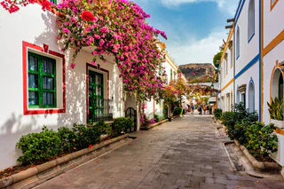 Photo d'une ville située sur l'île de Gran Canaria 