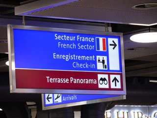 Signalétique secteur France Genève Aéroport