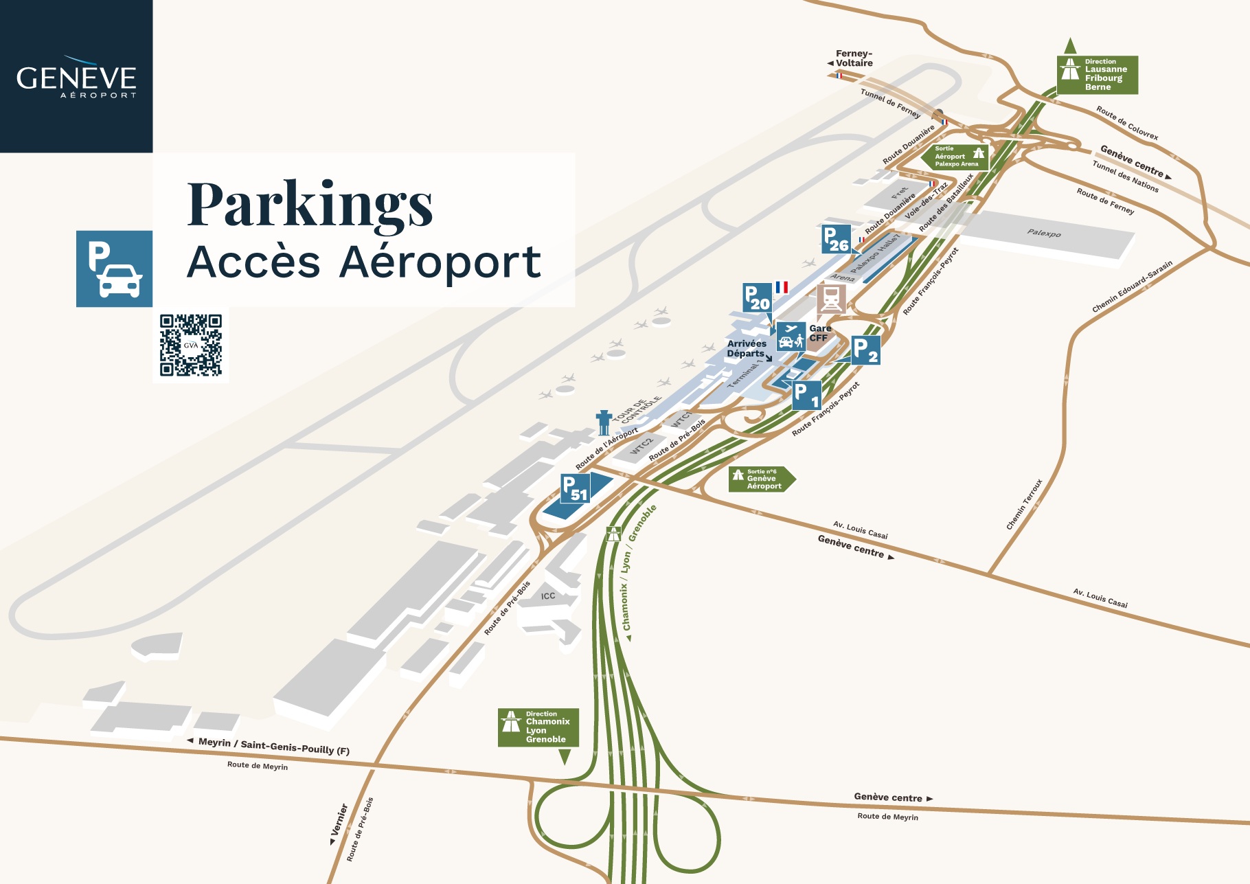 Carte des parkings
