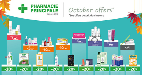 Pharmacie Principale: special offers October 2022