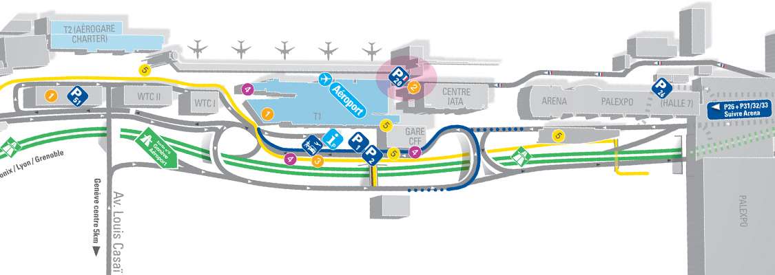 Plan des parkings