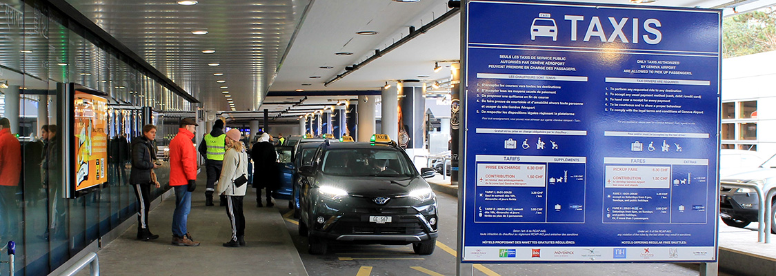 Taxis à l'aéroport