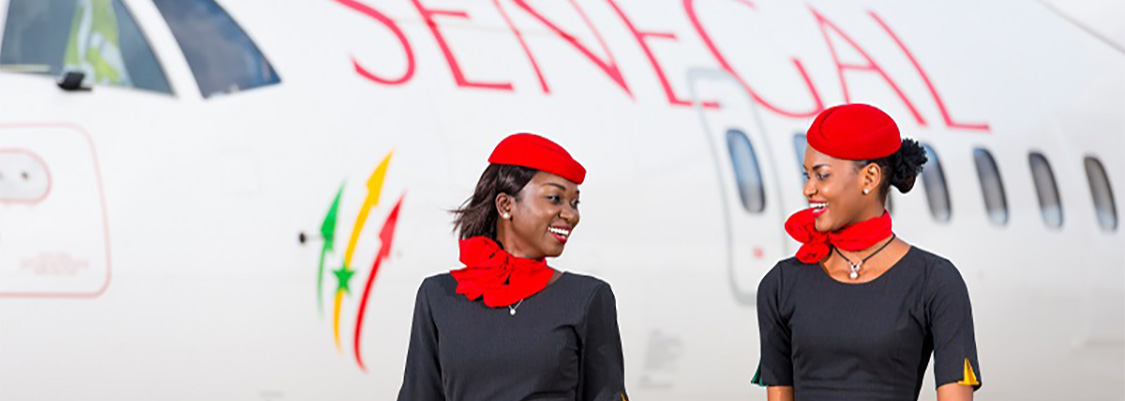 Ankunft von Air Sénégal in Genf