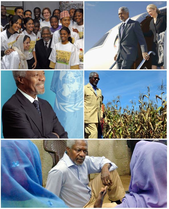 Fotos der Kofi-Annan-Ausstellung