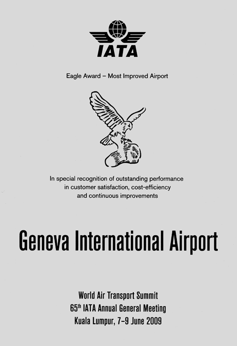 Certificat Eagle Award IATA Certificat Eagle Award IATA