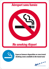 Affiche Aéroport sans fumée - No smoking Airport