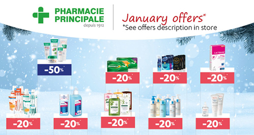 Pharmacie Principale: special offers January 2023